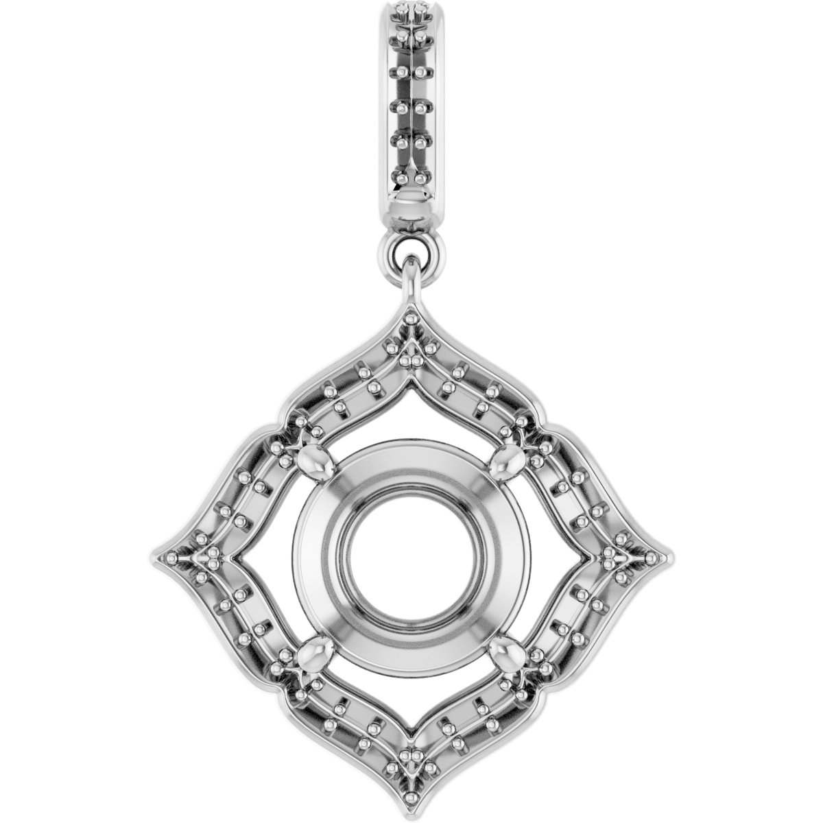 Halo-Style Clover Pendant