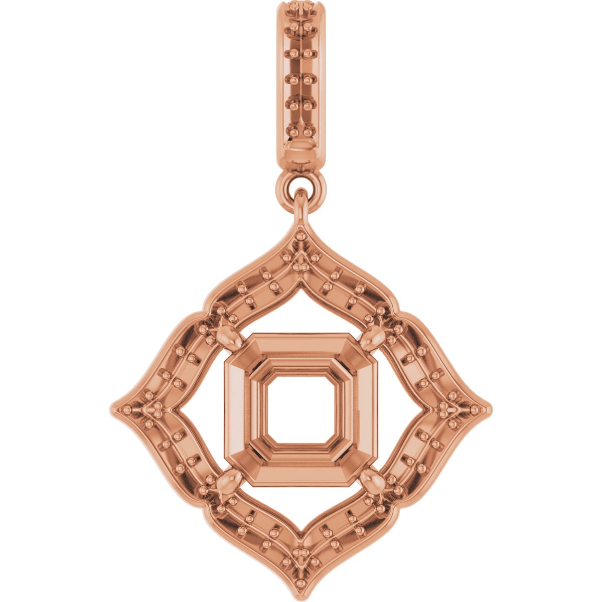 Halo-Style Clover Pendant