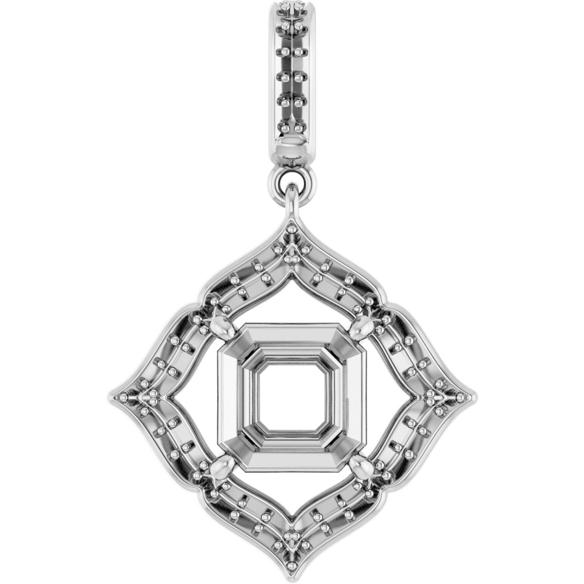 Halo-Style Clover Pendant