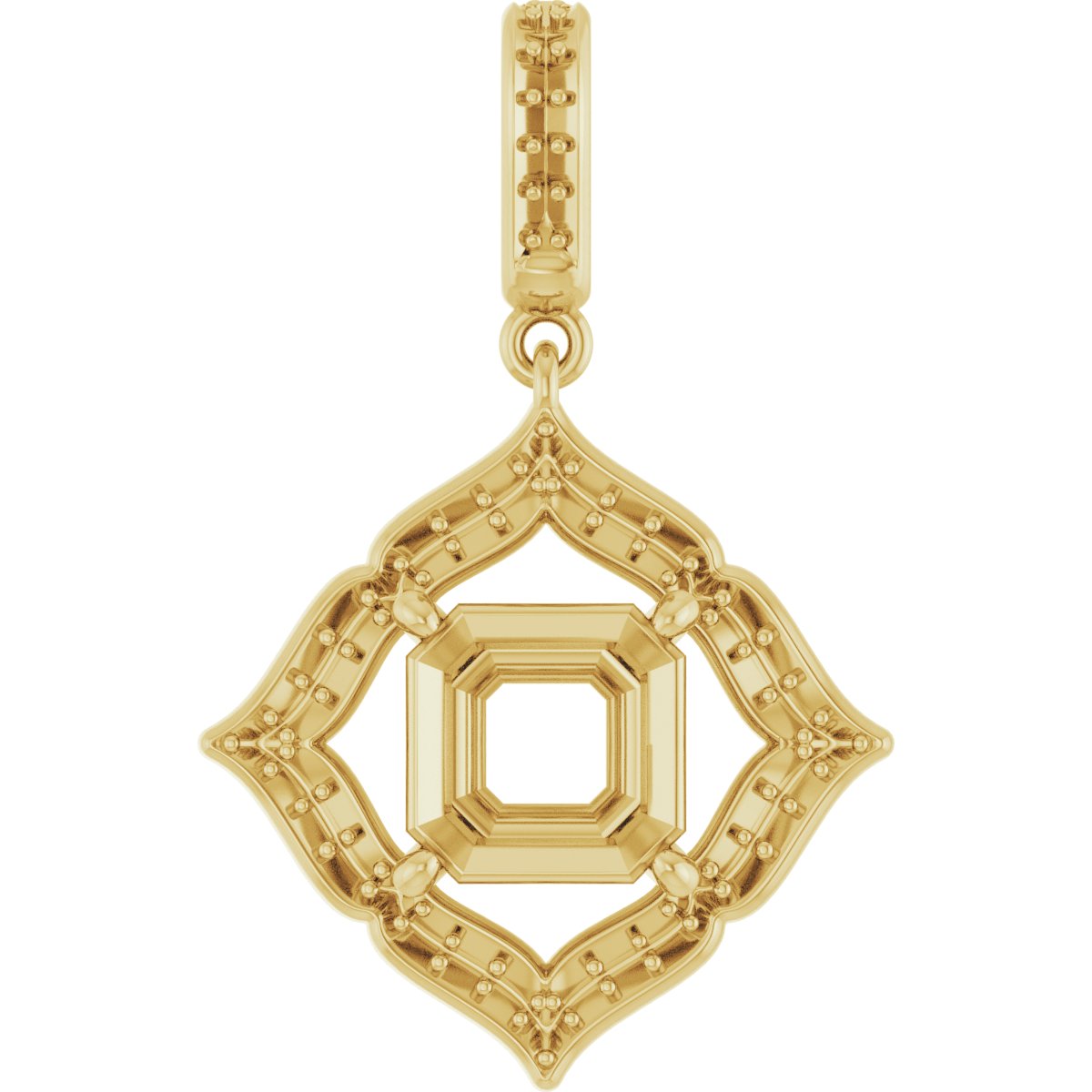 Halo-Style Clover Pendant
