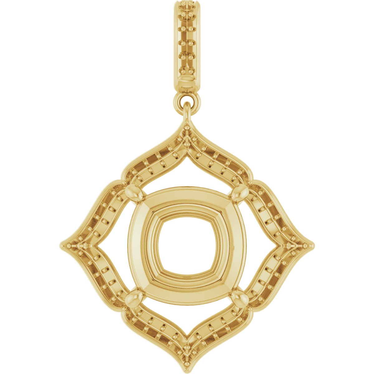 Halo-Style Clover Pendant