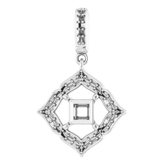 Halo-Style Clover Pendant