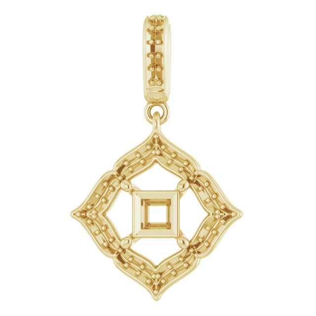 Halo-Style Clover Pendant