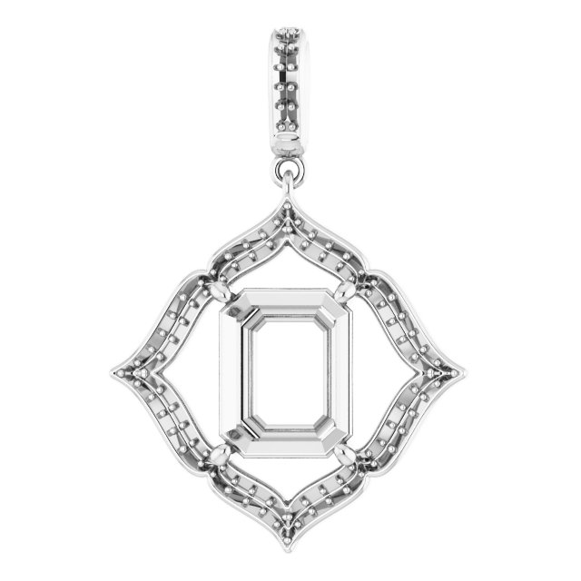 Halo-Style Clover Pendant