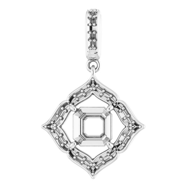 Halo-Style Clover Pendant