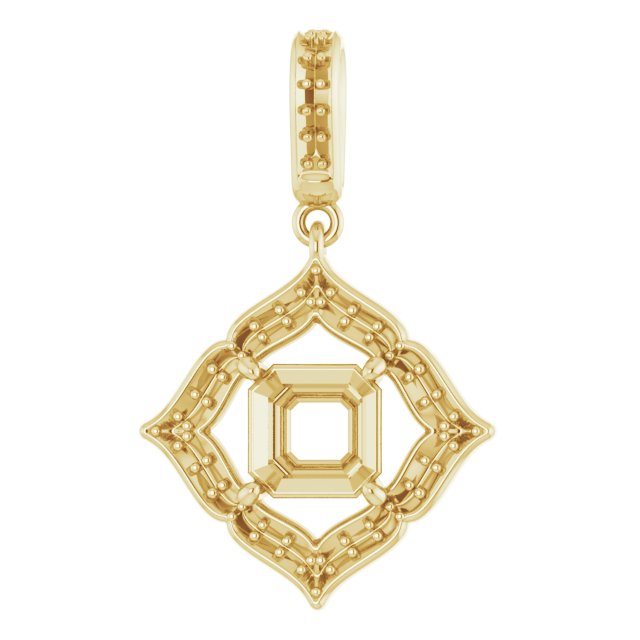 Halo-Style Clover Pendant