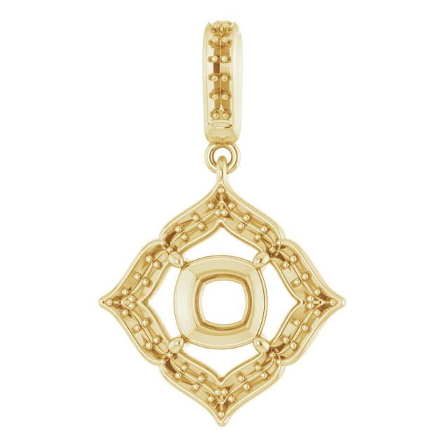 Halo-Style Clover Pendant