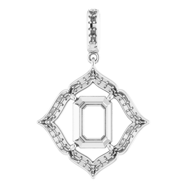 Halo-Style Clover Pendant