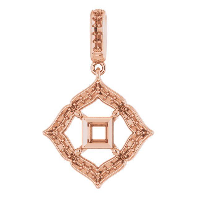Halo-Style Clover Pendant