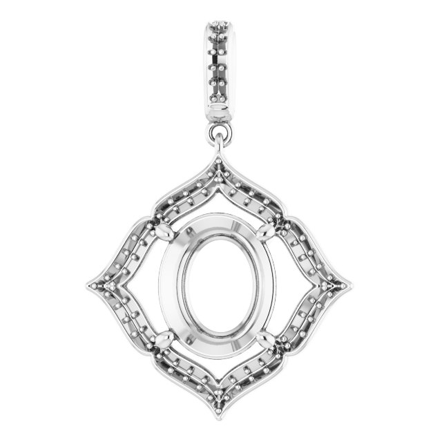 Halo-Style Clover Pendant