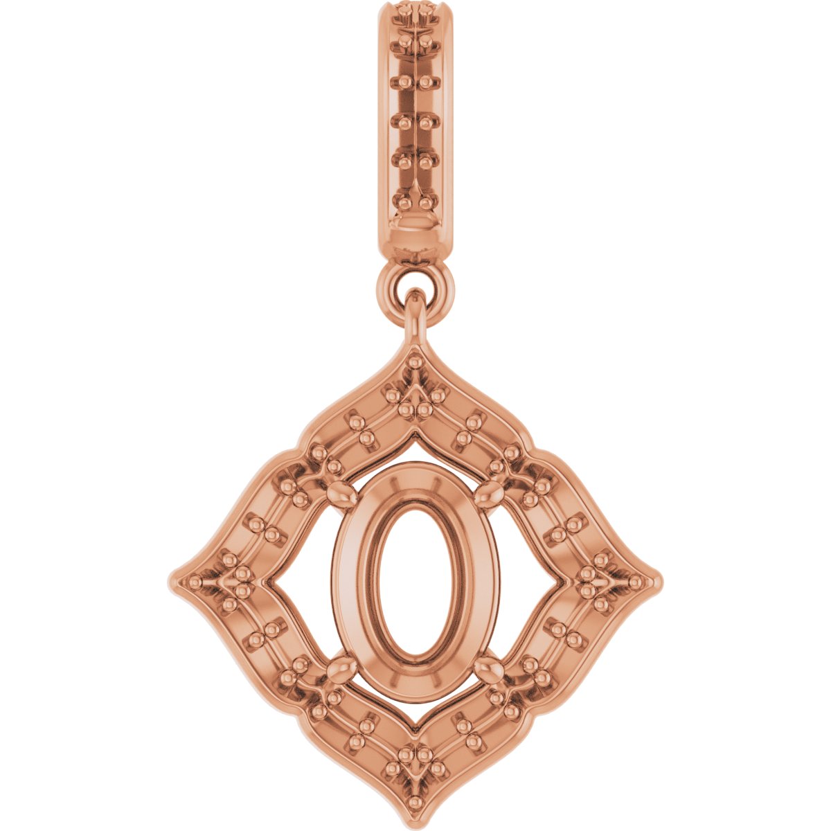 Halo-Style Clover Pendant