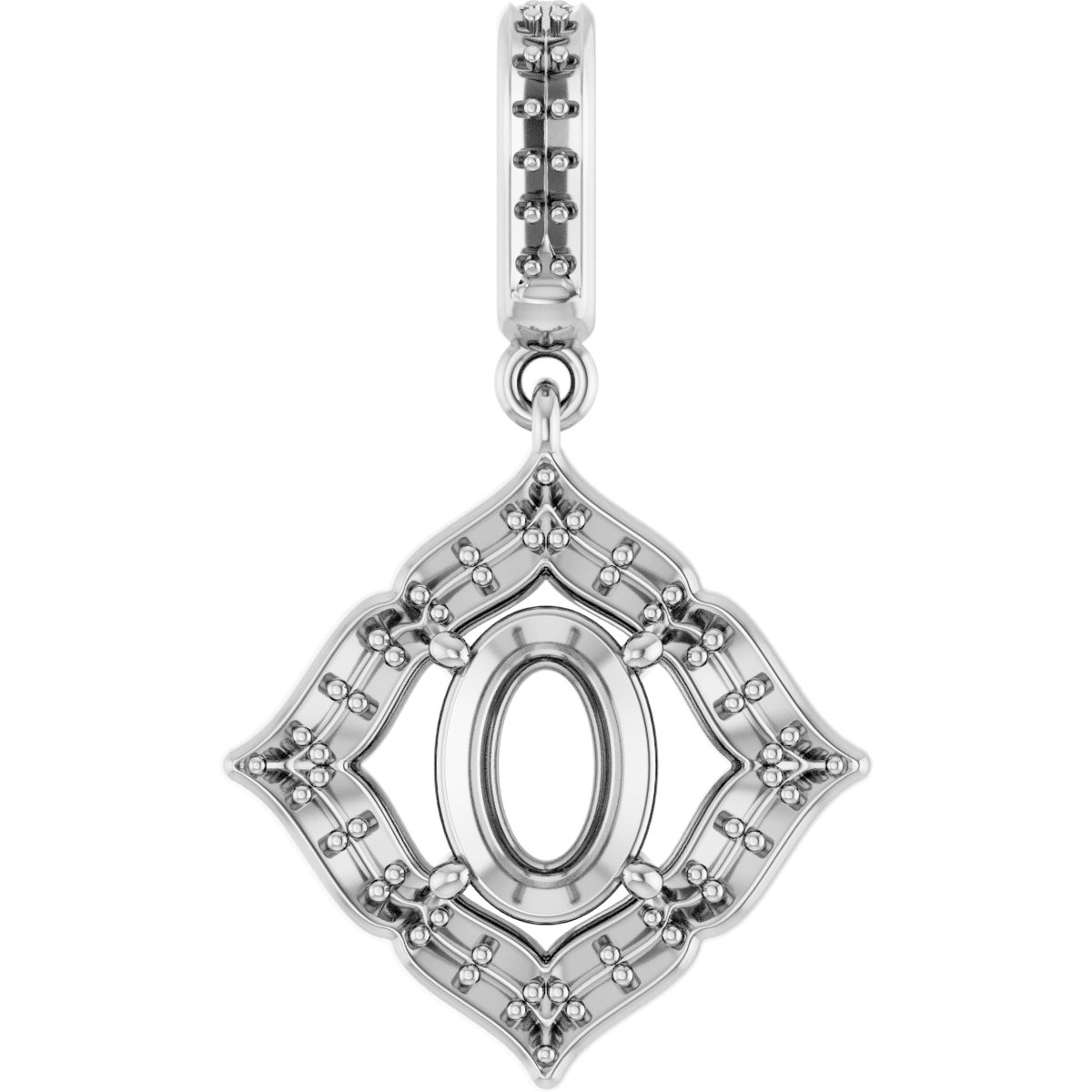 Halo-Style Clover Pendant