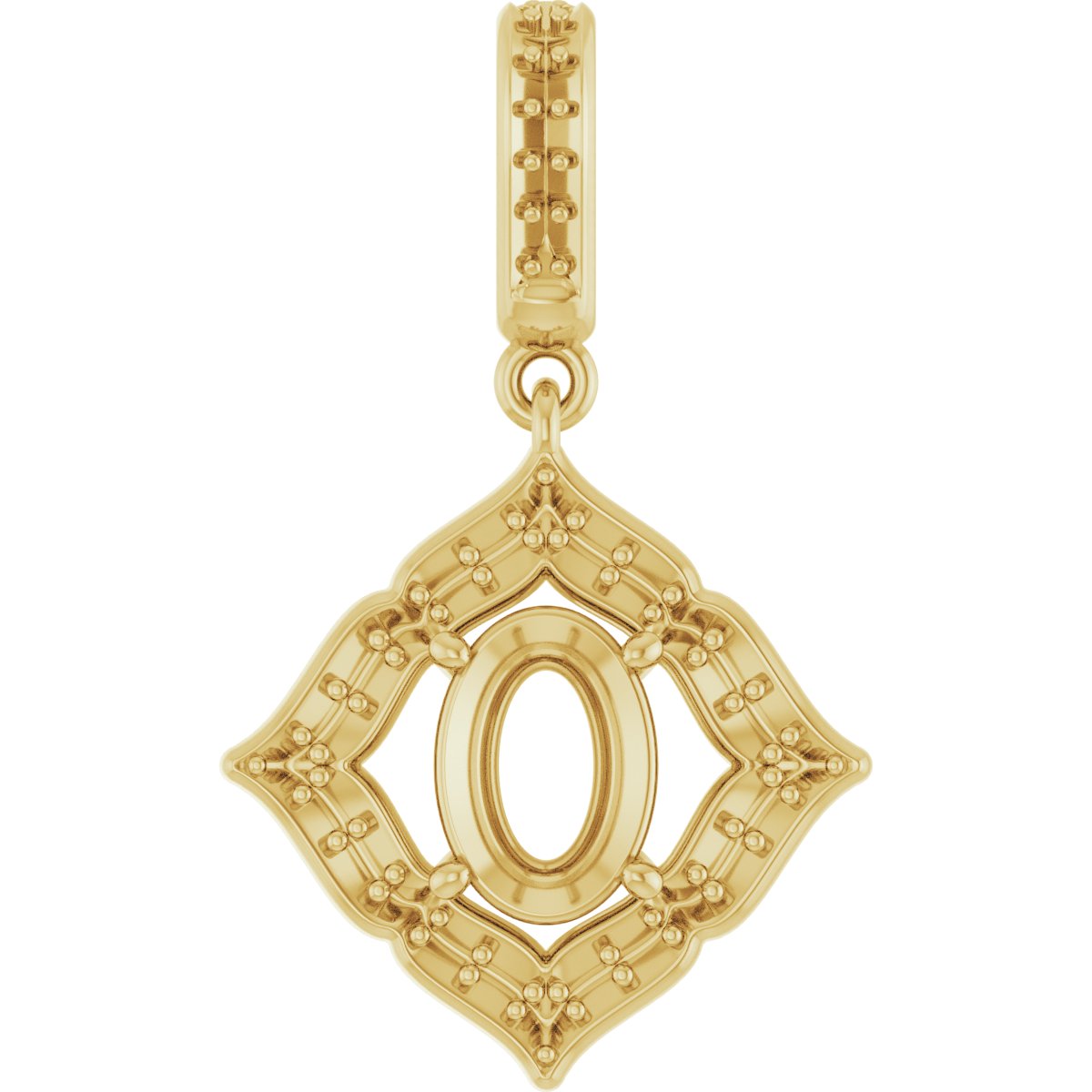Halo-Style Clover Pendant