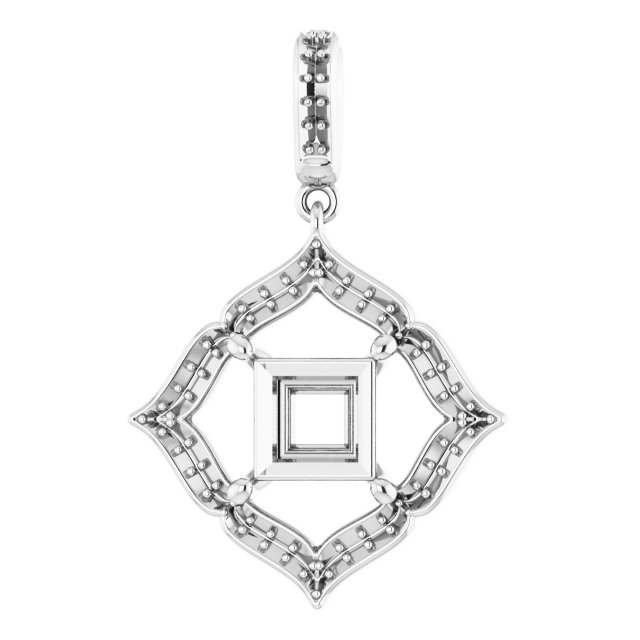 Halo-Style Clover Pendant