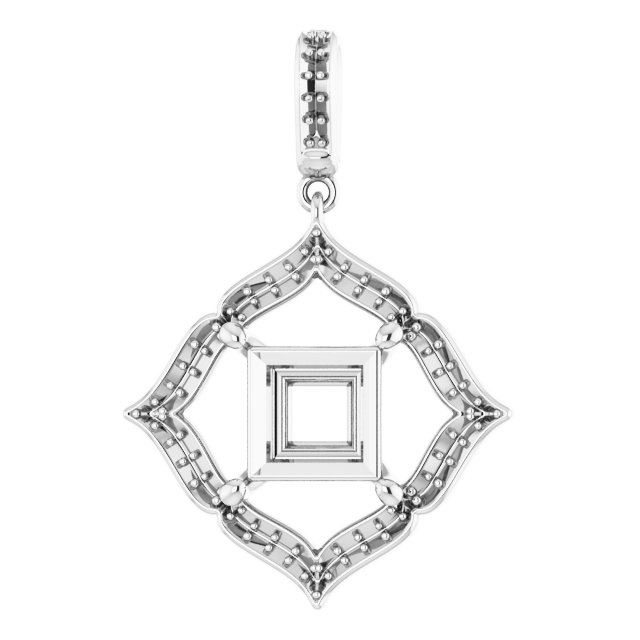 Halo-Style Clover Pendant