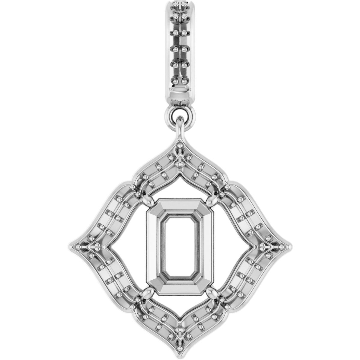 Halo-Style Clover Pendant
