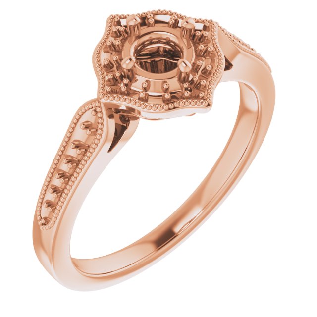 Vintage-Inspired Halo-Style Ring