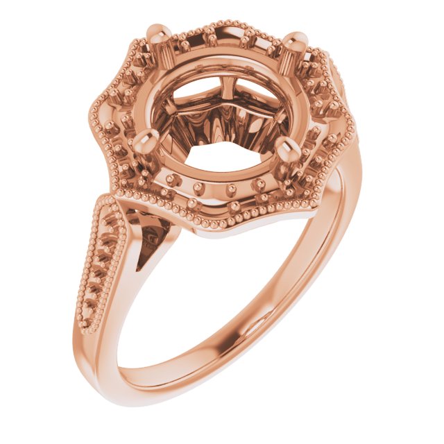 Vintage-Inspired Halo-Style Ring