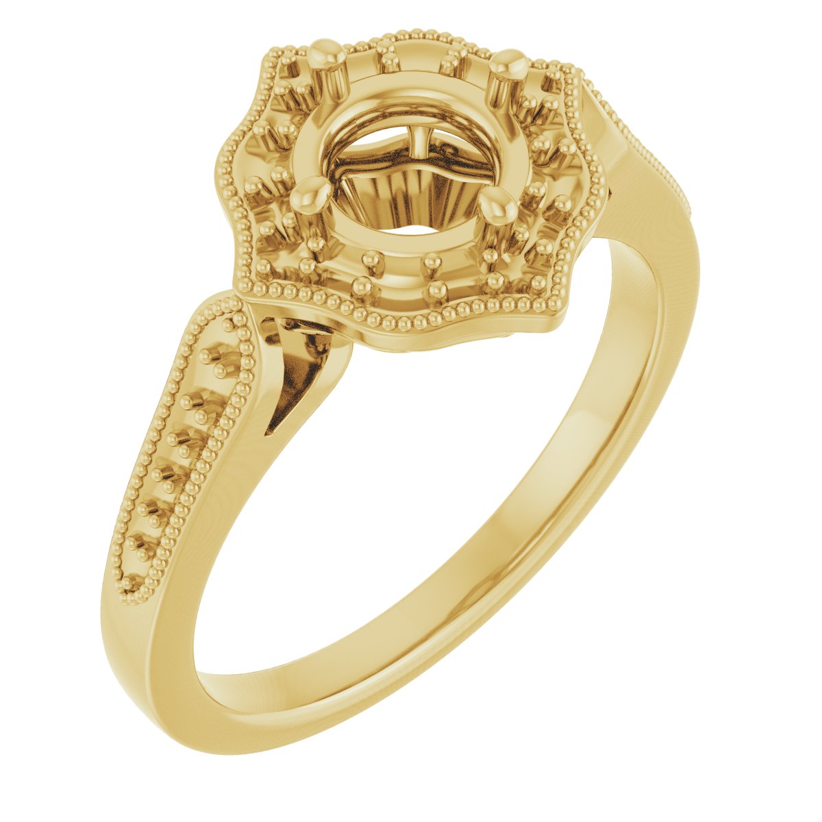 Vintage-Inspired Halo-Style Ring
