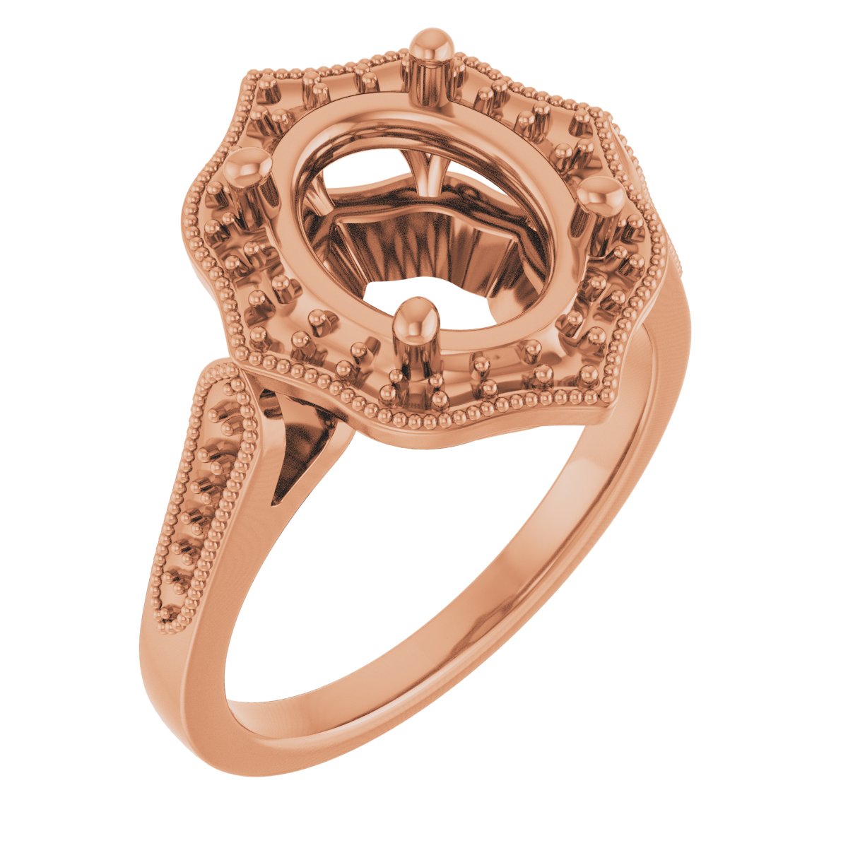 Vintage-Inspired Halo-Style Ring