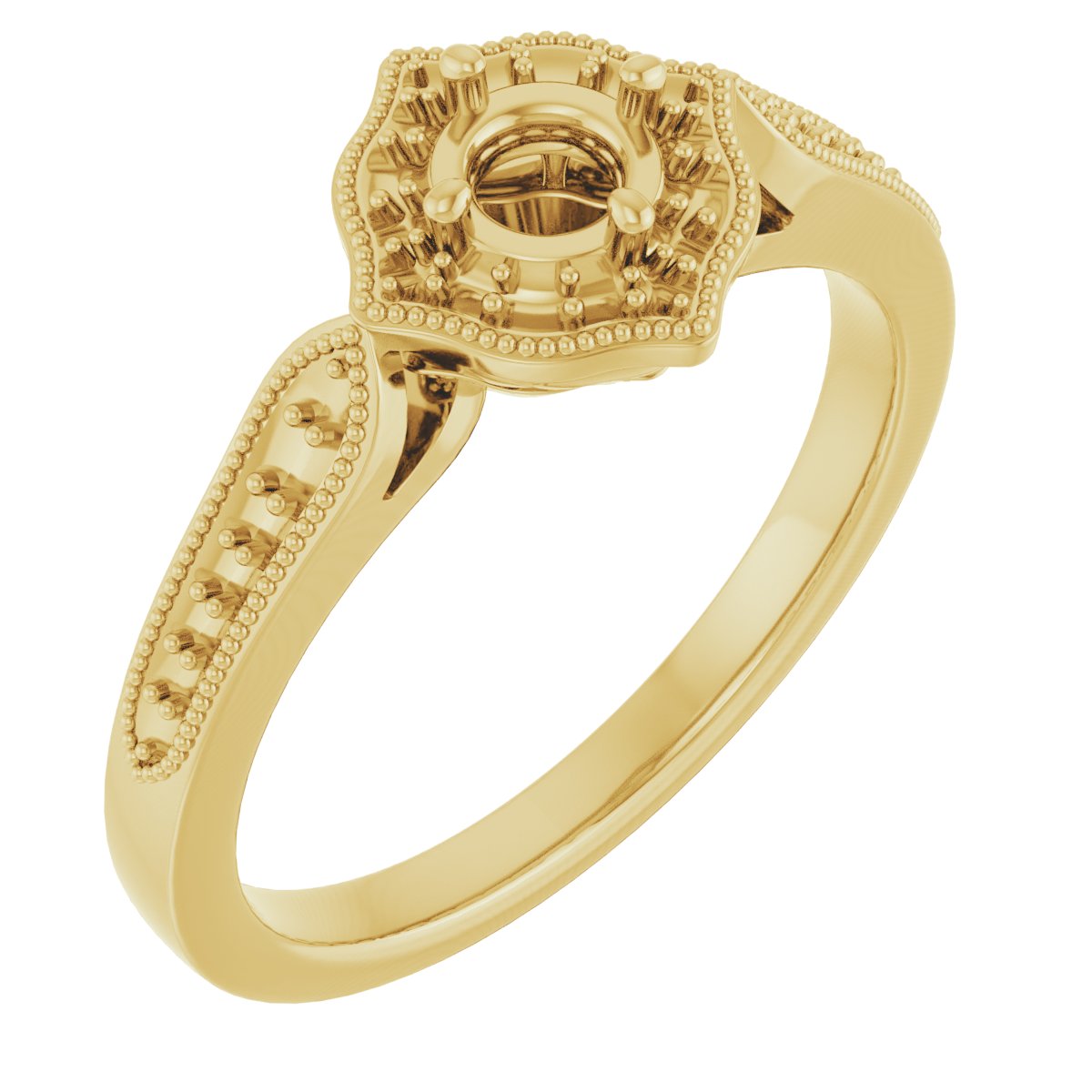 Vintage-Inspired Halo-Style Ring