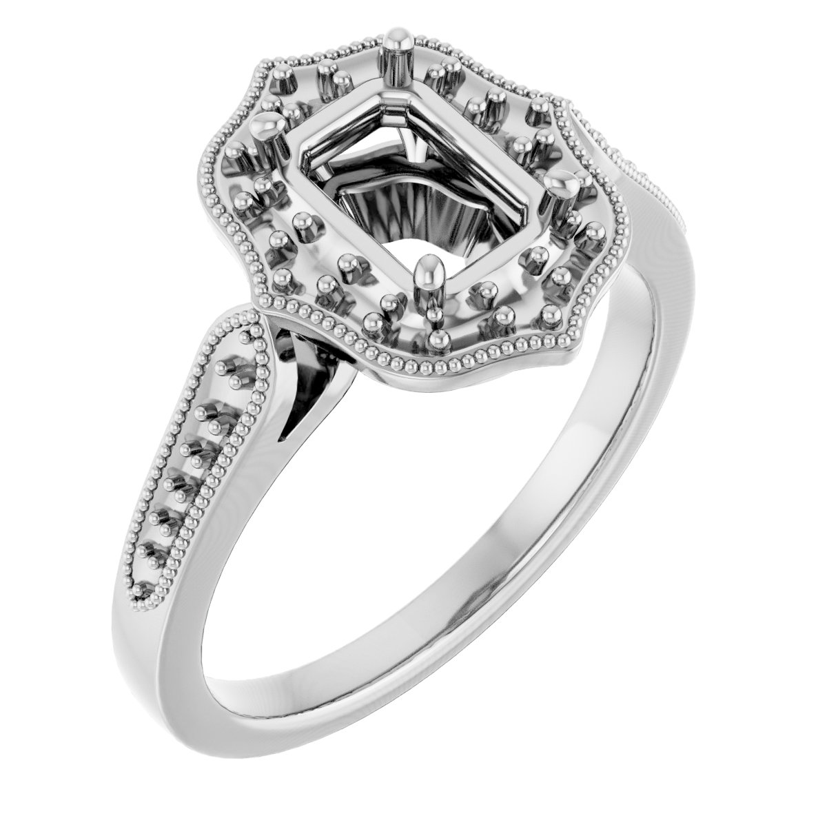 Vintage-Inspired Halo-Style Ring