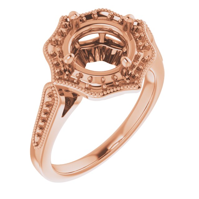 Vintage-Inspired Halo-Style Ring