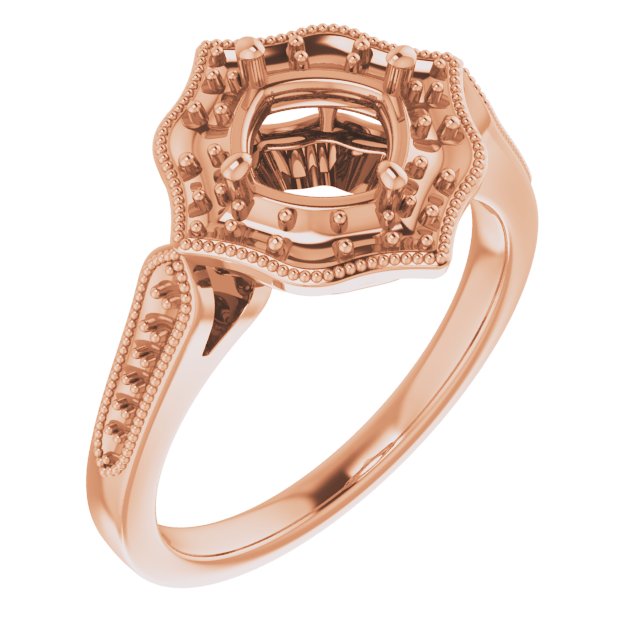 Vintage-Inspired Halo-Style Ring