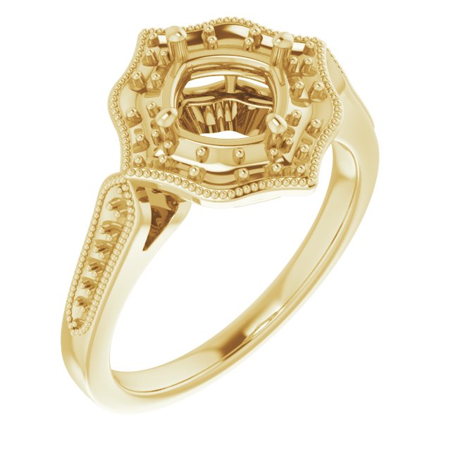 Vintage-Inspired Halo-Style Ring