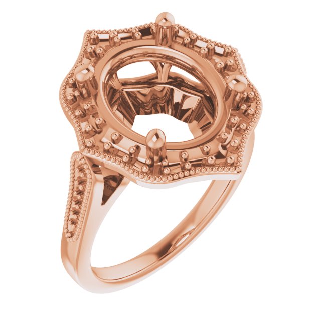 Vintage-Inspired Halo-Style Ring