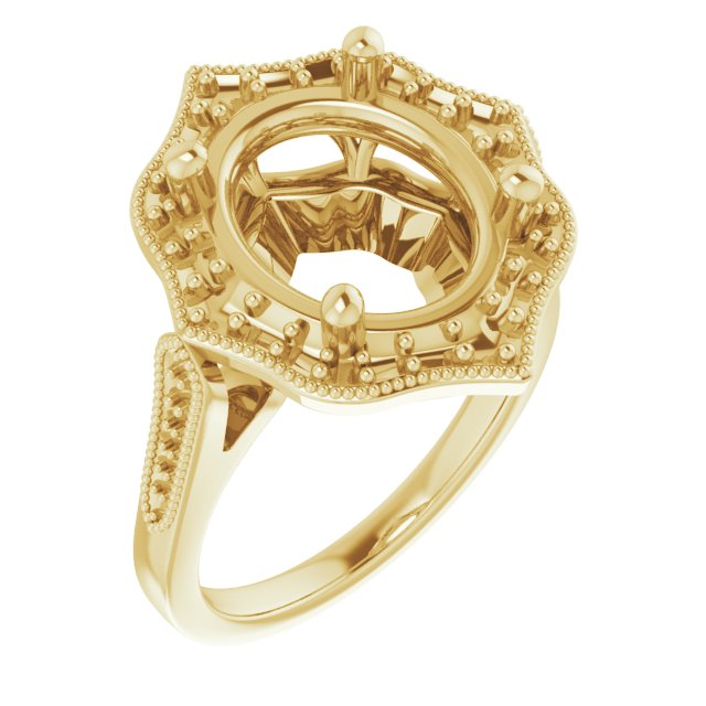 Vintage-Inspired Halo-Style Ring