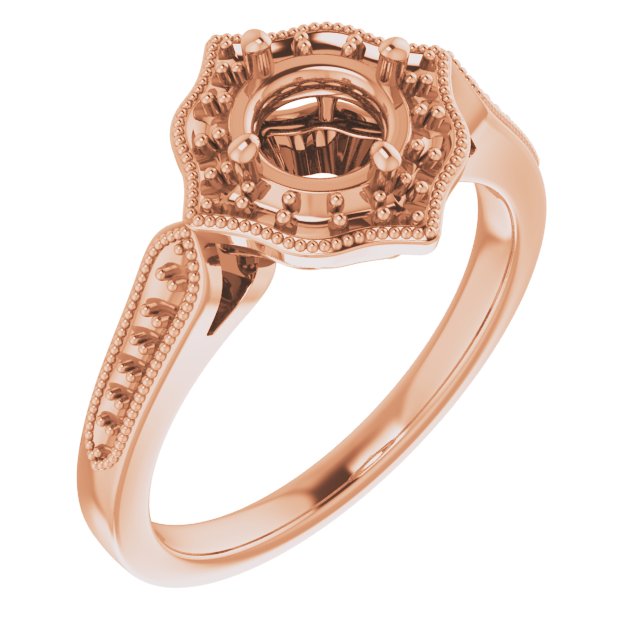 Vintage-Inspired Halo-Style Ring