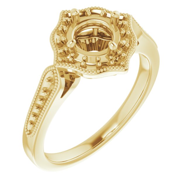Vintage-Inspired Halo-Style Ring