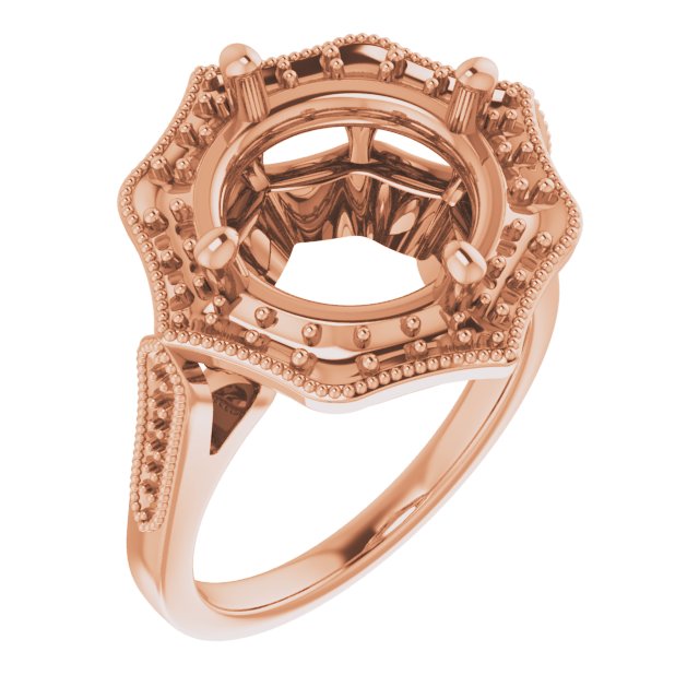Vintage-Inspired Halo-Style Ring