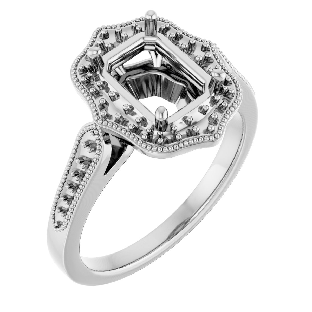 Vintage-Inspired Halo-Style Ring