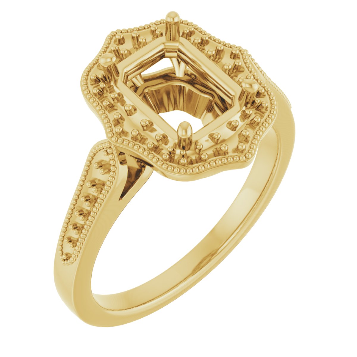 Vintage-Inspired Halo-Style Ring