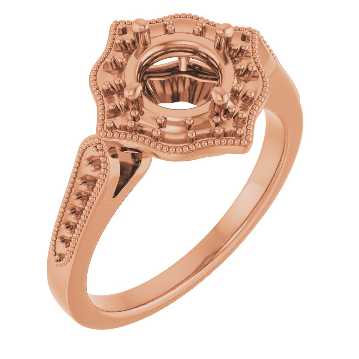 Vintage-Inspired Halo-Style Ring