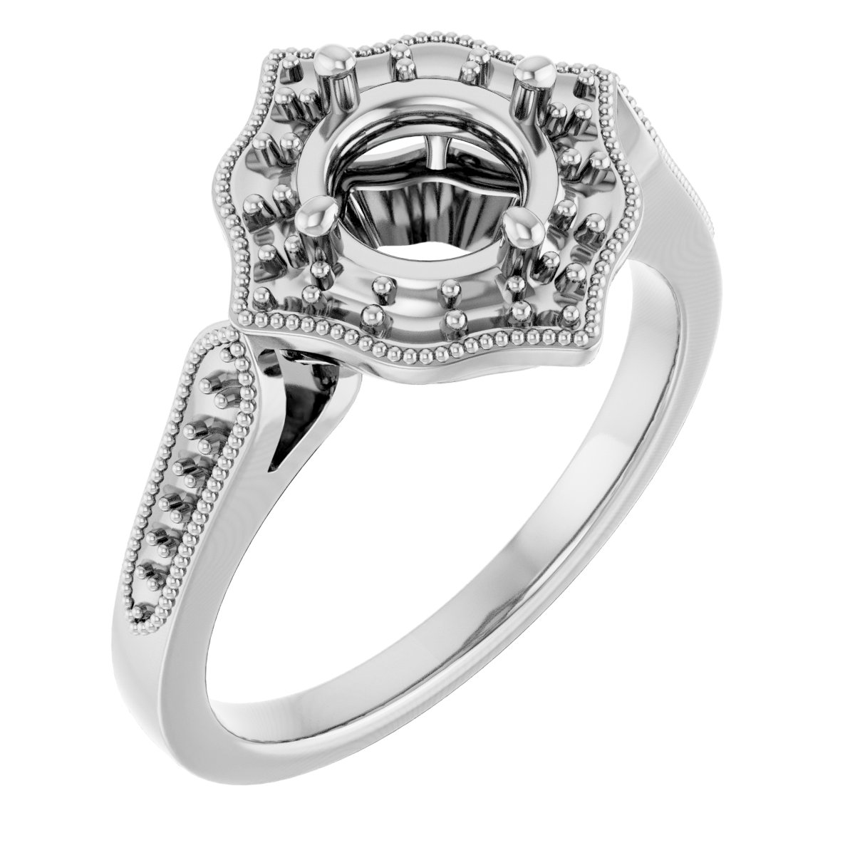 Vintage-Inspired Halo-Style Ring
