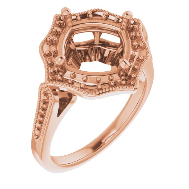 Vintage-Inspired Halo-Style Ring
