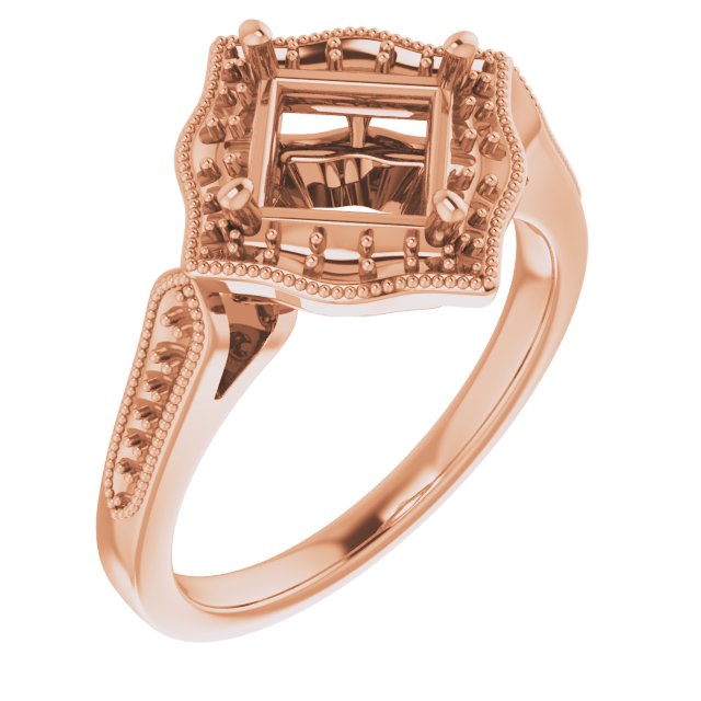 Vintage-Inspired Halo-Style Ring