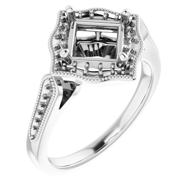 Vintage-Inspired Halo-Style Ring
