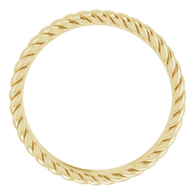 14K Yellow 3.5 mm Rope Band Size 8.5
