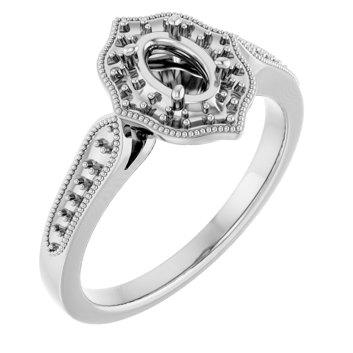 Vintage-Inspired Halo-Style Ring