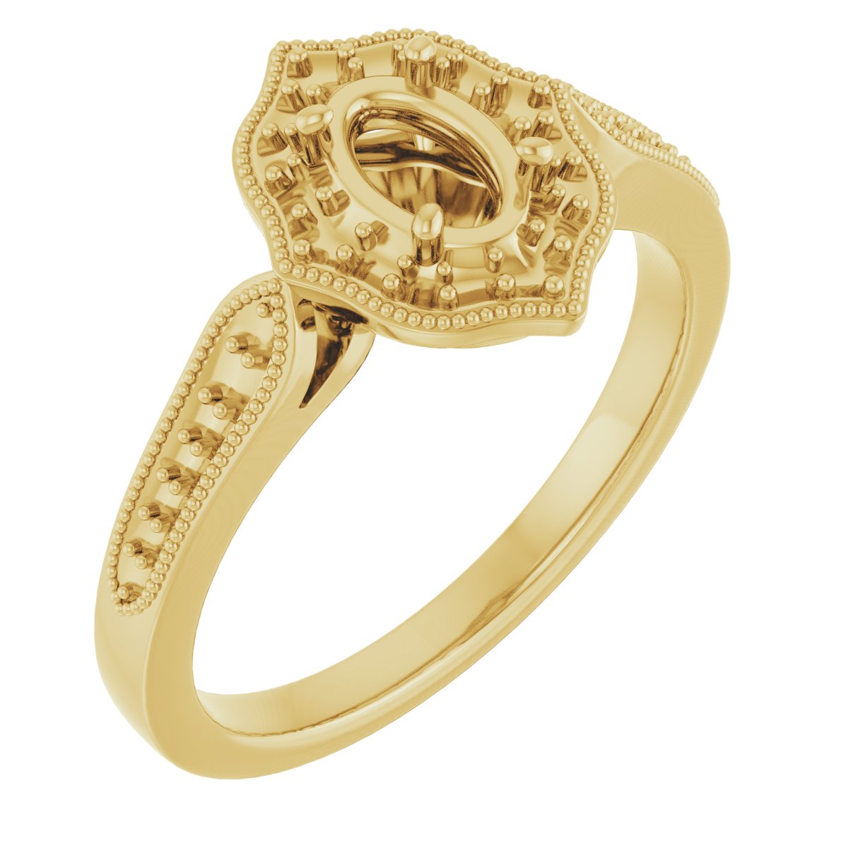 Vintage-Inspired Halo-Style Ring
