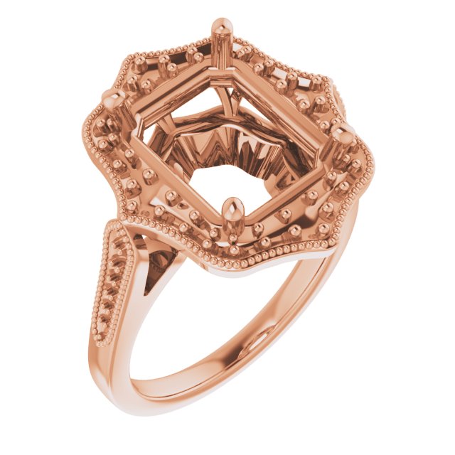 Vintage-Inspired Halo-Style Ring