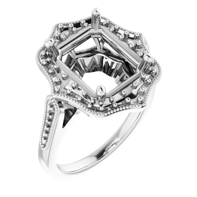 Vintage-Inspired Halo-Style Ring