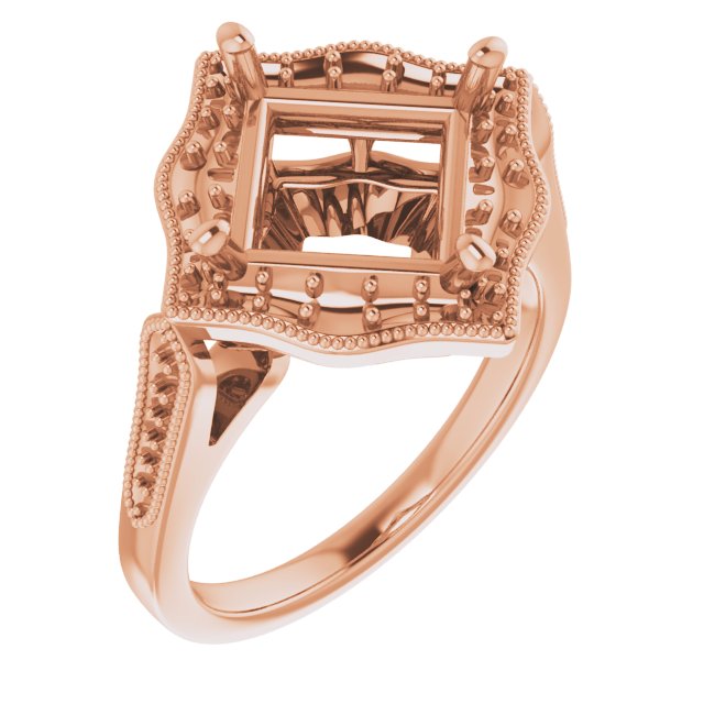 Vintage-Inspired Halo-Style Ring