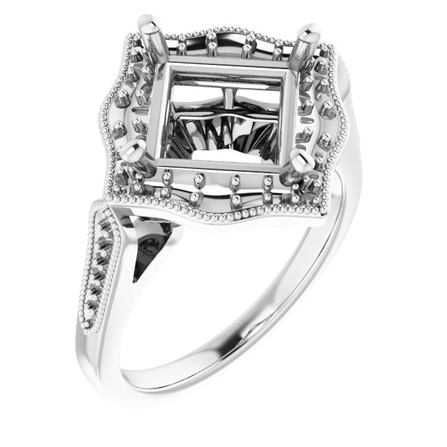 Vintage-Inspired Halo-Style Ring