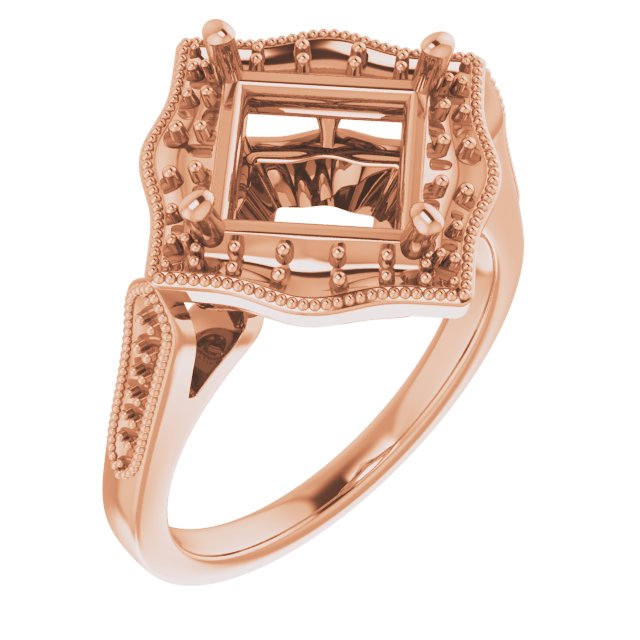 Vintage-Inspired Halo-Style Ring