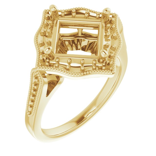 Vintage-Inspired Halo-Style Ring